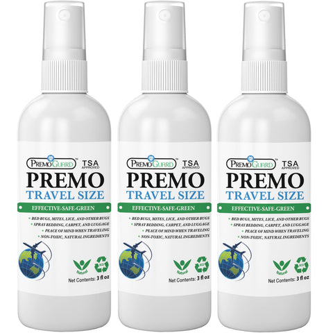 Bed Bug & Mite Killer Spray – Travel Size – All Natural Non-Toxic - By Premo Guard