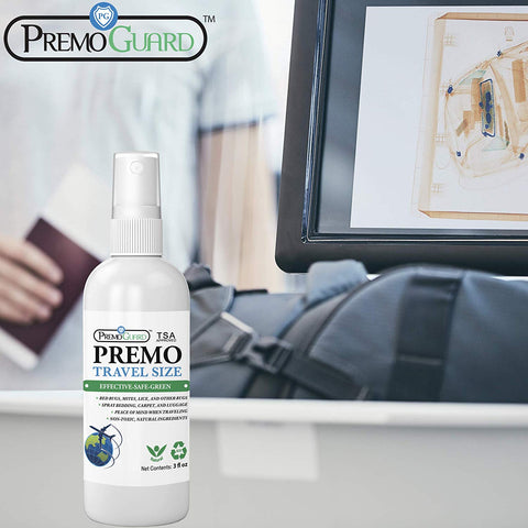 Bed Bug & Mite Killer Spray – Travel Size – All Natural Non-Toxic - By Premo Guard