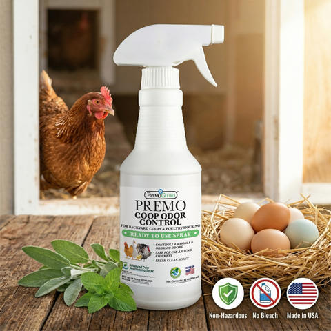 Chicken Coop Odor Control Spray | Neutralizes Ammonia Smell | Premo Guard