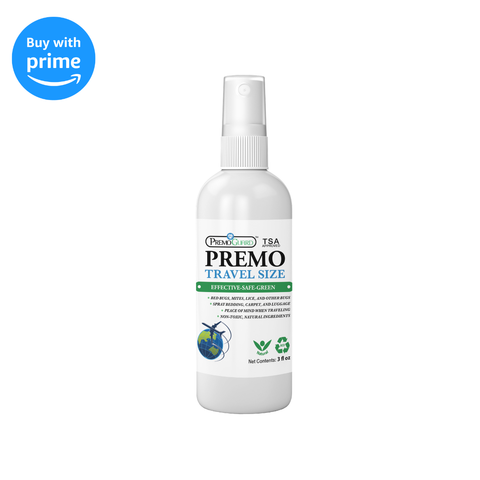 Bed Bug & Mite Killer Spray – Travel Size – All Natural Non-Toxic - By Premo Guard - Premo Natural Products 