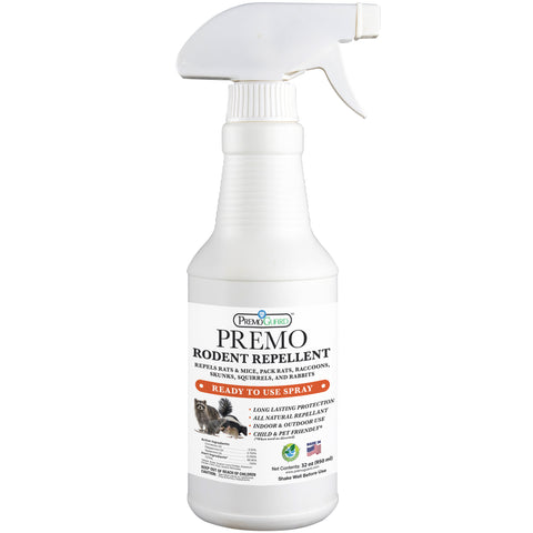 Rodent Repellent Spray - 32 oz | Plant Based Natural Non-Toxic | Premo Guard
