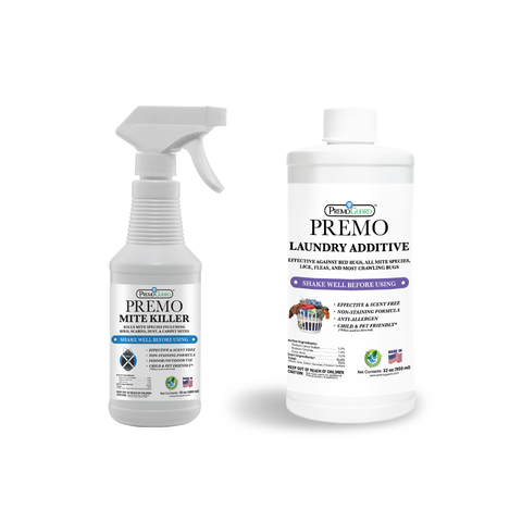 Mite Killer 16 oz & Laundry Additive 32 oz | 20% Off Treatment Bundle | Premo