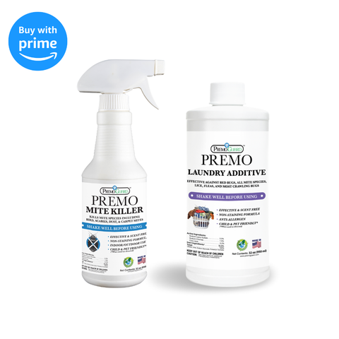 Premo Mite Killer 32 oz & Premo Laundry Additive 32 oz Bundle and Save 20% - Premo Natural Products 